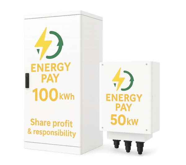 100 KWh - 900 KWh batteri med AI-driven energistyrning