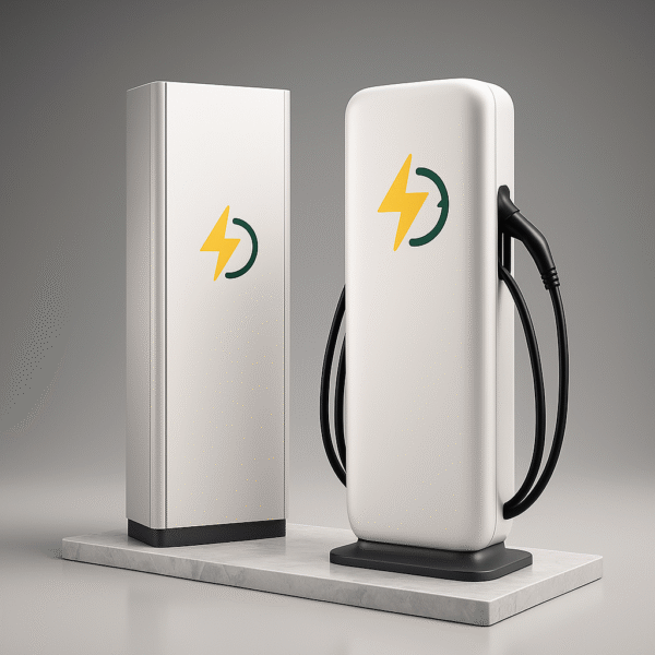 215 kWh Elbilsladdstation med AI-driven energioptimering